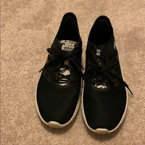 Adidas Black and White Sneakers. Size 9